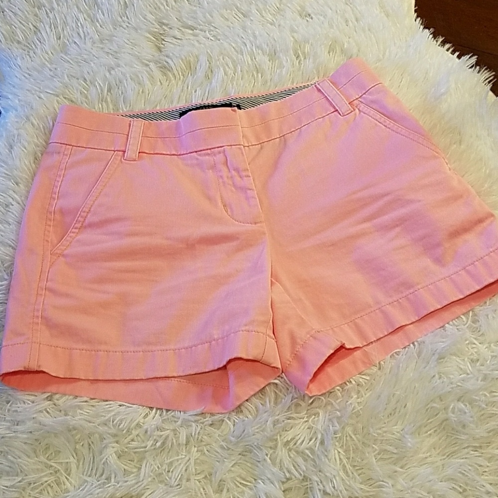 J. Crew chino pink shorts